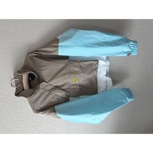 Nike Sportswear Icon Clash Woven Anorak wind jacket-tan, light blue